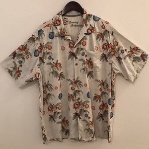 Tommy Bahama Hawaiian Christmas silk holiday L